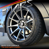 MARS MP-MS Hyper Black Concave 18 Inch Stag Alloy Wheels Rims