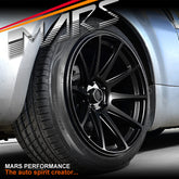 MARS MP-MS Matt Black 4x 19 Inch Deep Concave Stag Alloy Wheels Rims 5x114.3