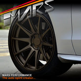 MARS MP-MS Matt Bronze 4x 19 Inch Deep Concave Stag Alloy Wheels Rims 5x114.3