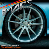 MARS MP-RH Silver 4x 22 Inch Under Cut Multi-Spork Alloy Wheels Rims 5x120