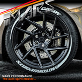 MARS MP-T3 Gloss Black 20 Inch Twsit Concave Stag Alloy Wheels Rims 5x114.3