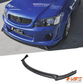 MARS Matt Black Front Bumper Bar Lip Spoiler for Holden Commodore VE Series 1 SS SS-V SV6 BodyKit