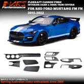 FloKraft Carbon Fibre Interior Dash & Door Trim Covers for RHD FORD Mustang FM FN 2015-2022