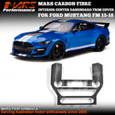 FloKraft Carbon Fibre Interior Center Dashboard Trim Cover for FORD Mustang FM 2015-2018
