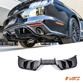 Gloss Black RTR Style Rear Bumper bar Diffuser Lip Bodykit for Ford Mustang FM 2015-2017