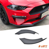 Front Bumper Bar Fog lights upper Splitters Lip Spoiler Bodykit for Ford Mustang FN 2018-2022