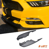 Front Bumper Bar Fog lights upper Splitters Lip Spoiler Bodykit for Ford Mustang FM 2015-2017