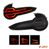 Smoked 3D Stripe Bar Full LED Tail Lights with Sequential Indicator for Mazda MX-5 ND 2015-2024