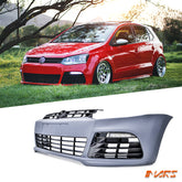 VW R20 R Style Front Bumper Bar Bodykit with DRL for VolksWagen VW POLO 6R & 6C 2010-2018