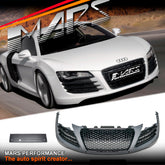 Complete Front Bumper bar Bodykit with RS style Honeycomb Grille Grill for AUDI R8 2008-2012