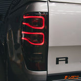 Smoked Red 3D Stripe Bar LED Tail Lights for Ford Ranger PX T6 MK1 MK2 MK3 2011-2021