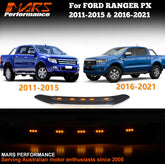 Matt Black Hood Bonnet Protector Guard Trim With LED DRL Lights for Ford Ranger PX T6 2011-2021 MK1 MK2 MK3 & Raptor