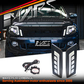 MARS Front Bumper Bar Grille Grill LED DRL Lights for FORD Ranger PX MK1 2011-2015