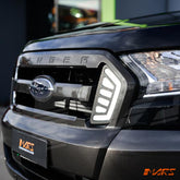 MARS Front Bumper Bar Grill Grille LED DRL Lights for FORD Ranger PX MK2 2015-2018