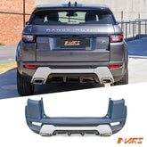 Dynamic Style Rear Bumper Bar Bodykit with Exhaust Tips for LAND ROVER Range Rover Evoque L538 2011-2018
