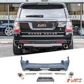 Autobiography Style Rear Bumper Bar Bodykit & Exhaust Tips for LAND ROVER Range Rover Sport L320 2010-2013