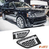 Autobiography Style Side Fender Air Vent Bodykit for LAND ROVER Ranger Rover Sport L320 2010-2013 Gloss Black & Silver