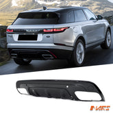 Gloss Black R-Dynamic Style Rear Bumper bar Diffuser Bodykit for Land Rover Range Rover Velar L560 2017-2024