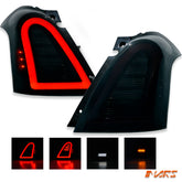 Smoked 3D Stripe Bar Full LED Tail Lights for Suzuki Swift 04-06 07-10 & Sport