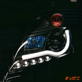 Black LED 3D Stripe Bar DRL Projector Head Lights for Suzuki Swift FZ 2011-2017