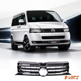 Gloss Black Front Bumper Bar Grille Grill Bodykit for VolksWagen VW Transporter & Multivan T5.1 2011-2015