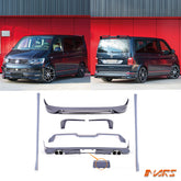 MARS Performance Front & Rear Bumper Bar Lip Side skirts & Spoiler for VolksWagen VW Transporter & Multivan T6 & ABT