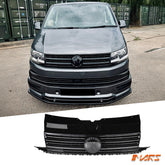 Gloss Black Front Bumper Bar Grille Grill Bodykit for Volkswagen VW Transporter & MultiVan T6