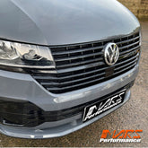Gloss Black Front Bumper Bar Upper Grill for Volkswagen VW Transporter Multivan Caravelle California T6.1 2020-2024