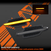 Smoked Side 3D Stripe LED Sequential Turn Signal Indicator lights Marker for Holden Commodore VE