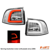 Crystal Clear LED Tail lights for Holden Commodore VE & VF 5 doors Wagon