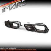 Gloss Black Replacement Exhaust Muffler Tips for Mercedes Benz AMG W176 A45 W117 CLA45 & X156 GLA45