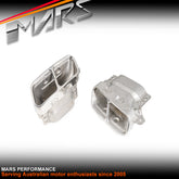 Silver Replacement Exhaust Muffler Tips for Mercedes Benz AMG W176 A45 W117 CLA45 & X156 GLA45