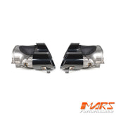 Black Replacement Exhaust Muffler Tips for Mercedes Benz AMG W177 V177 A45 & W118 C118 CLA45 & X247 GLB45 & H247 GLA45
