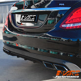 AMG C63 Style Rear Bumper bar Diffuser BodyKit for Mercedes-Benz C-Class W205 Sedan 2014-2021 with Non Sport Pack