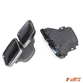 Black AMG Style Exhaust Muffler Tips for Mercedes-Benz Pre Update X253 C253 GLC63 & W213 E63 Pre Update