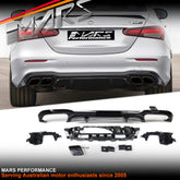 Gloss Black Rear Bumper bar Diffuser Bodykit for Mercedes-Benz E-Class W213 Sedan 2017-2023 AMG Package & E43 E53 E63S AMG
