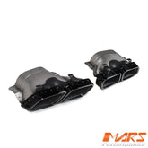 Black AMG Style Exhaust Muffler Tips for Mercedes-Benz E-Class W213 E63 Update 2020-2023