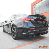 A45 - S Style Rear Bumper bar & Diffuser Bodykit for Mercedes - Benz A - Class W177 V177 Sedan & A35 AMG 2018 - 2024 - Mars Performance