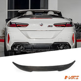 AC Style Carbon Fibre Rear Trunk Lip Spoiler Wing Bodykit for BMW 8 Series G14 Convertible & M8 F91 - Mars Performance