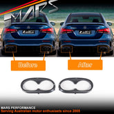 AMG CLA45 & A45 Style Exhaust Tips Trim for Mercedes - Benz CLA C118 W118 CLA35 & W177 V177 A35 2018 - 2024 - Mars Performance