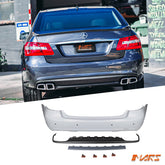 AMG E63 Style Rear Bumper Bar Bodykit with Twin Exhaust Outlet Diffuser for Mercedes - Benz E - Class W212 Sedan 2009 - 2013 - Mars Performance