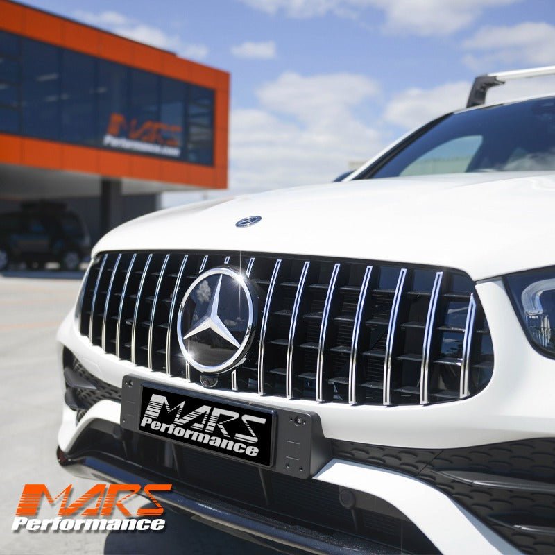 Mercedes GLC X253 C253 GLC43 19 23 AMG GLC63 Panamericana Bumper Grill mercedes-glc-x253-c253-glc43-19-23-amg-glc63-panamericana-bumper-grill