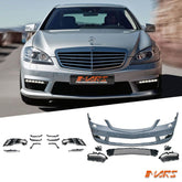 AMG Style Front Bumper bar Bodykit & DRL Lights for Mercedes - Benz S - Class W221 & S63 S65 2006 - 2013 - Mars Performance