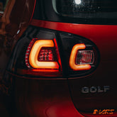 Black 3D Full LED Tail lights for VolksWagen VW Golf V Hatch MK - 5 2004 - 2009 - Mars Performance
