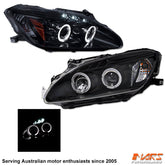 Black Angel Eyes Projector Head Lights for Honda S2000 AP1 - Mars Performance