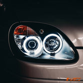 Black CCFL Angel Eyes Head Lights for Mercedes - Benz SLK R170 1997 - 2004 - Mars Performance
