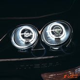 Black CCFL Angel - Eyes Projector Head Lights for Honda Integra DC2 1998 - 2001 - Mars Performance