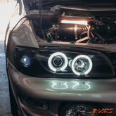 Black CCFL Angel - Eyes Projector Head Lights for Subaru Impreza 1994 - 2000 GC8 GF8 22B - Mars Performance