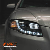 Black Day - Time LED DRL Projector Head Lights for AUDI A4 S4 RS4 B7 2005 - 2008 - Mars Performance