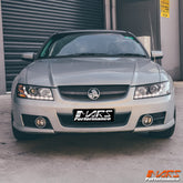 Black DRL LED Projector Head Lights for Holden Commodore VZ - Mars Performance